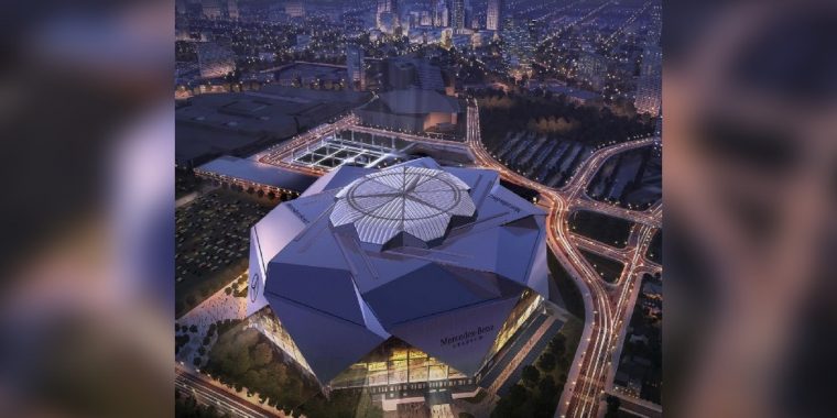 Das neue Football-Stadion in Atlanta ist eine Ode an die Baukunst