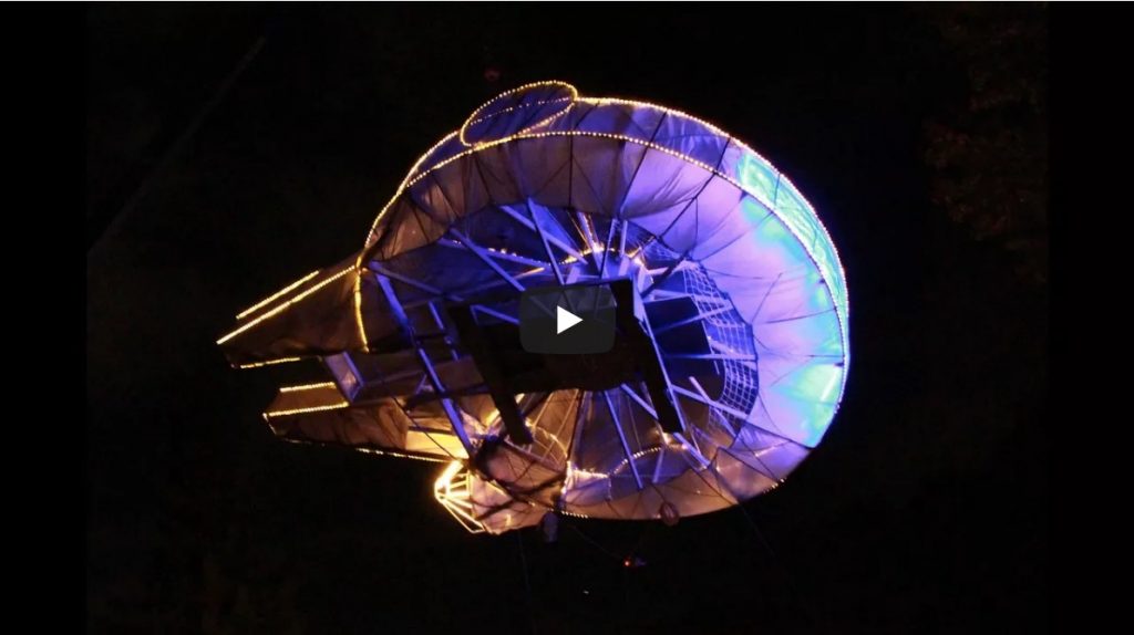 millenium falcon star wars weihnachten