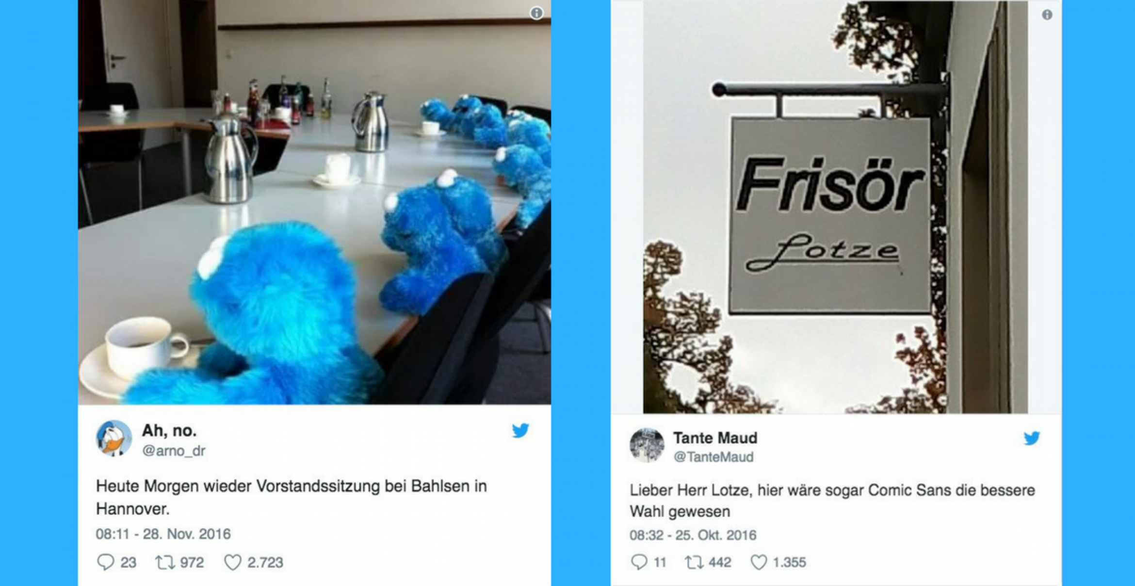 Crème de la Crème: 15 deutsche Tweets jenseits der 1.000 Like-Grenze