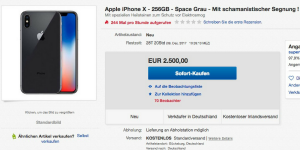ebay verkauf iphone x schamane