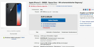 ebay verkauf iphone x schamane