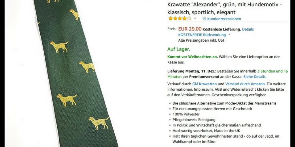 Gaulands Hundekrawatte gibt es auf Amazon – und diese Rezensionen sind fantastisch