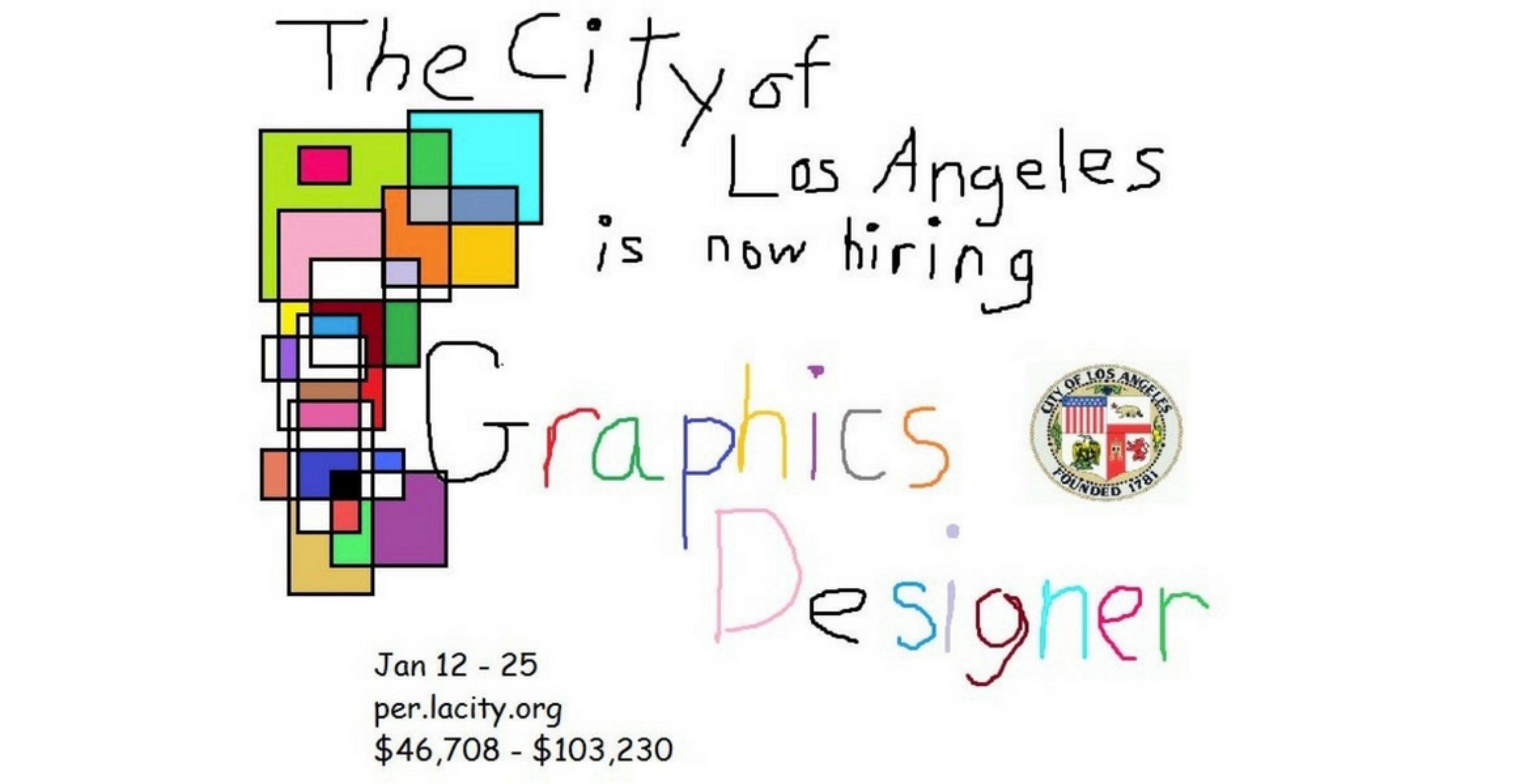 Grafiker gesucht: “City of Los Angeles“ wirbt mit Microsoft Paint Jobanzeige