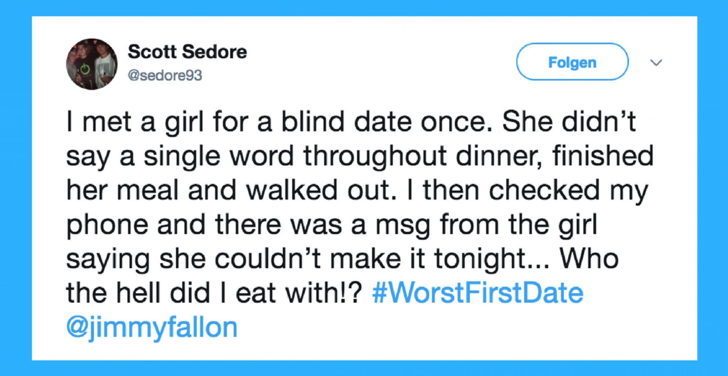 Das sind wohl die zehn schlimmsten Dates ever