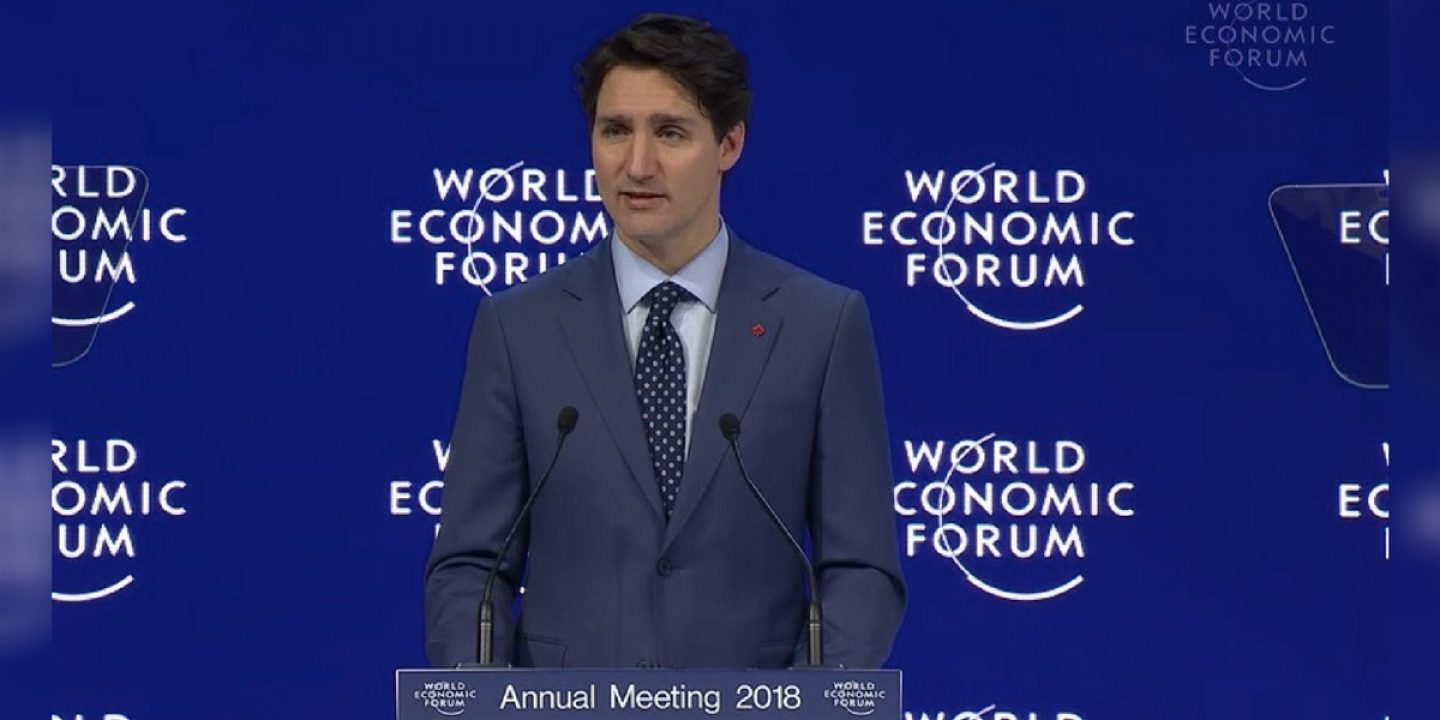 Women First: Justin Trudeau liest den Wirtschaftsbossen in Davos die Leviten