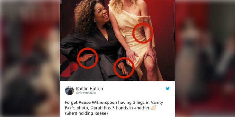 Vanity Fair bewirbt sich für den Photoshop Fail Award des Jahres