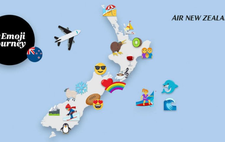 Air New Zealand: Reiseplanung per Emojis
