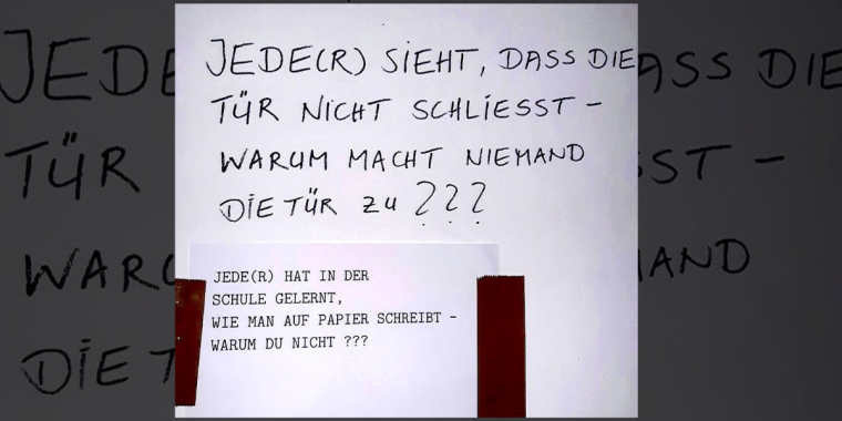 Der Feind von nebenan: 15 passiv-aggressive Notizen in der Nachbarschaft