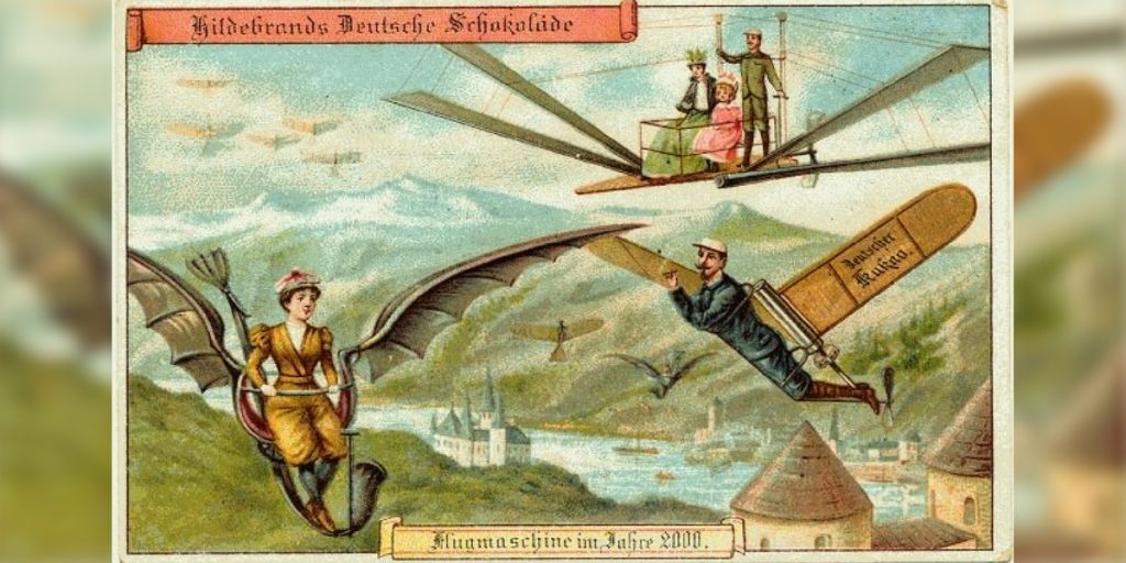 Retro-Futurismus: Ein Schokoladenfabrikant malt die Zukunft