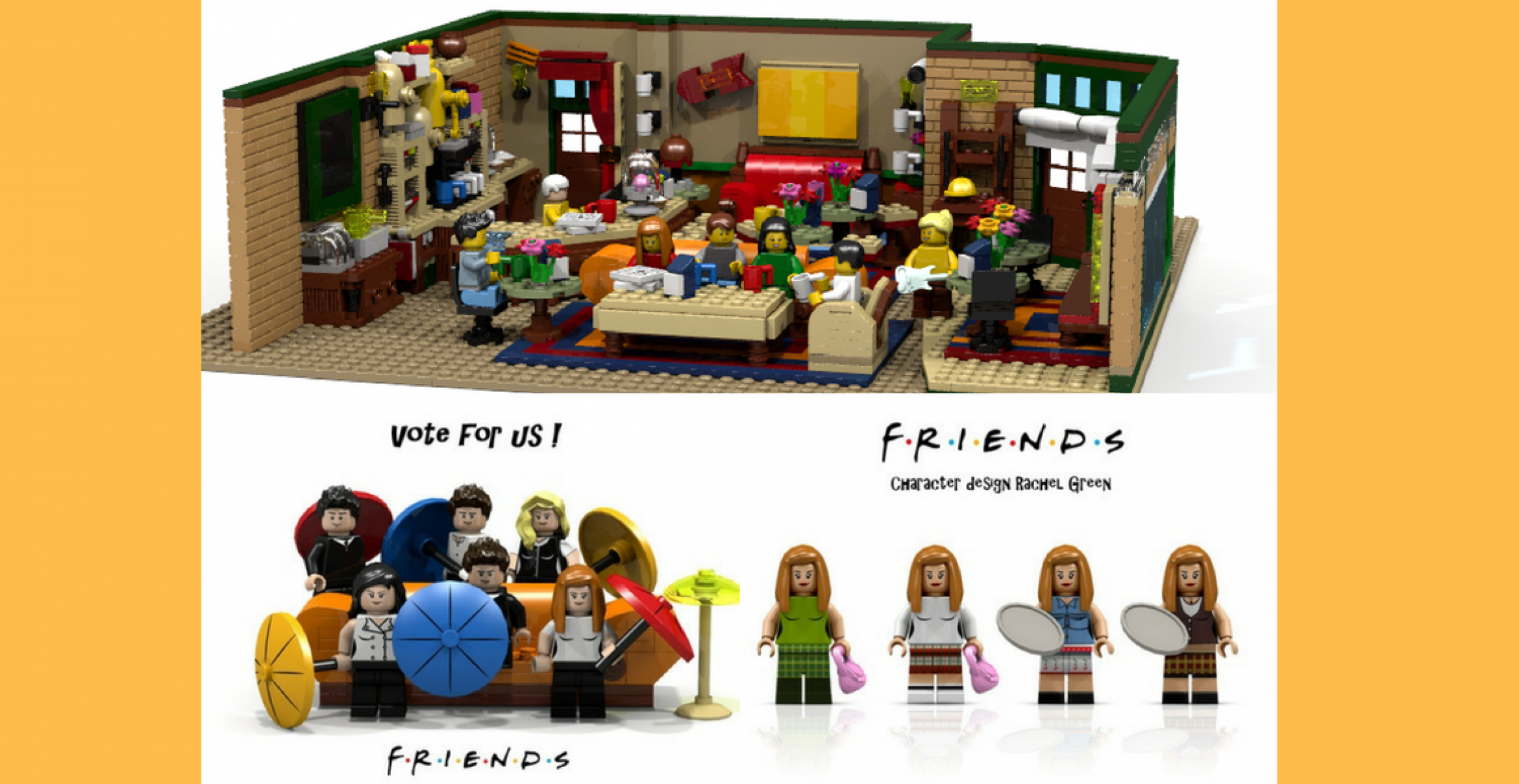 Nostalgie overkill: Es gibt vielleicht bald ein Legoset der Serie Friends