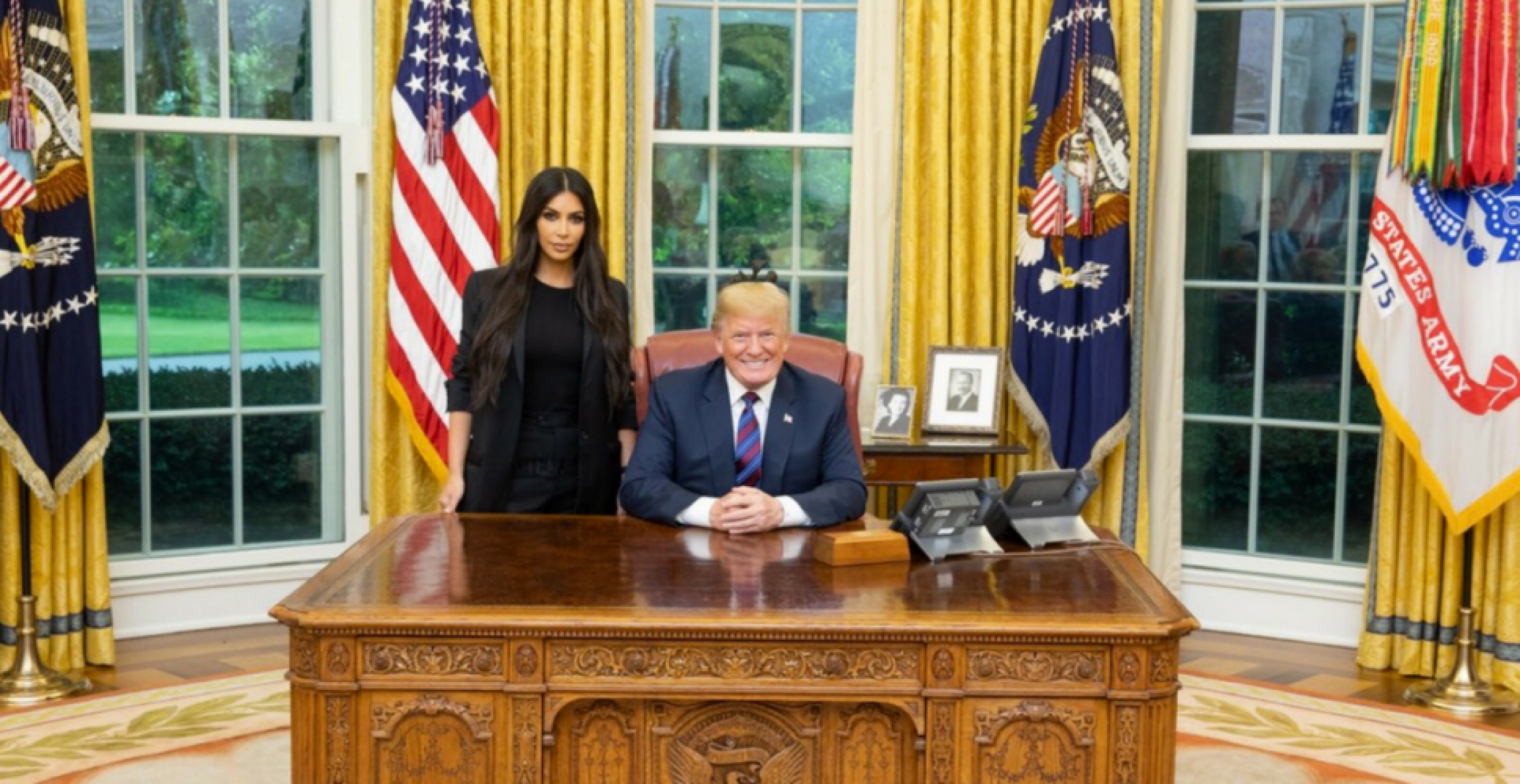Kein Photoshop: Kim Kardashian meets Donald Trump
