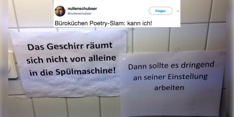 Zwölf passiv-aggressive Notizen aus der Kaffeeküche