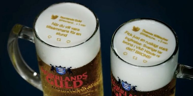 Social Beer: Diese Brauerei druckt Tweets auf die Schaumkrone