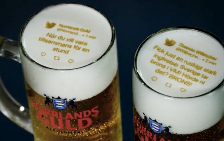 Social Beer: Diese Brauerei druckt Tweets auf die Schaumkrone