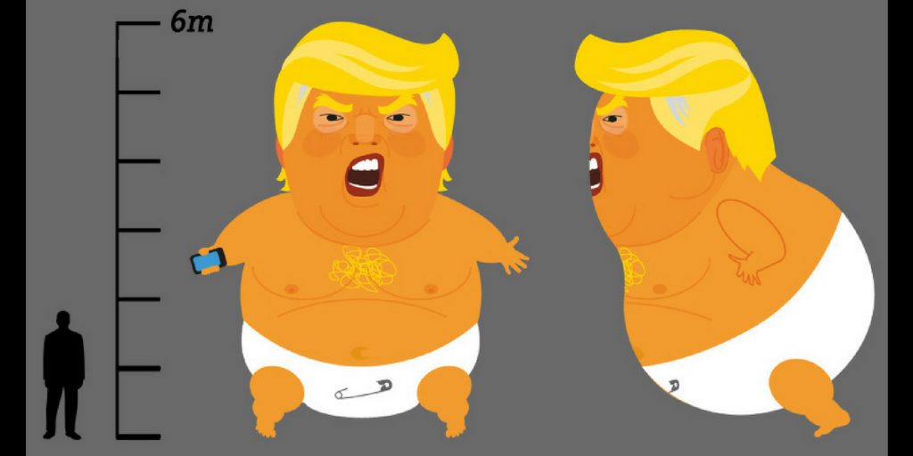 Protest von oben: Über London fliegt bald ein riesiges Trump-Baby