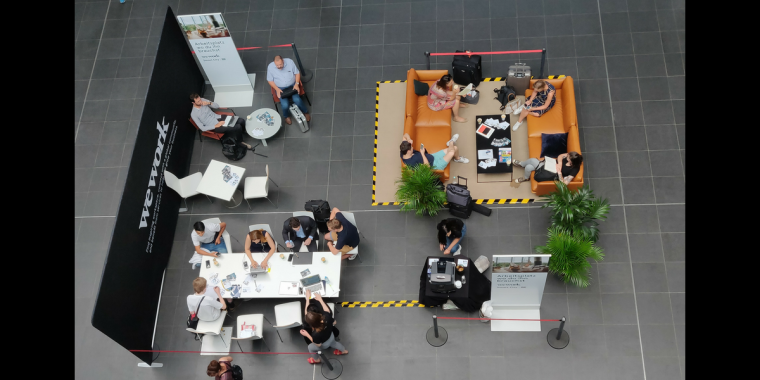 DB innovativ: Bahn testet Pop-Up-Arbeitsplätze am Hauptbahnhof