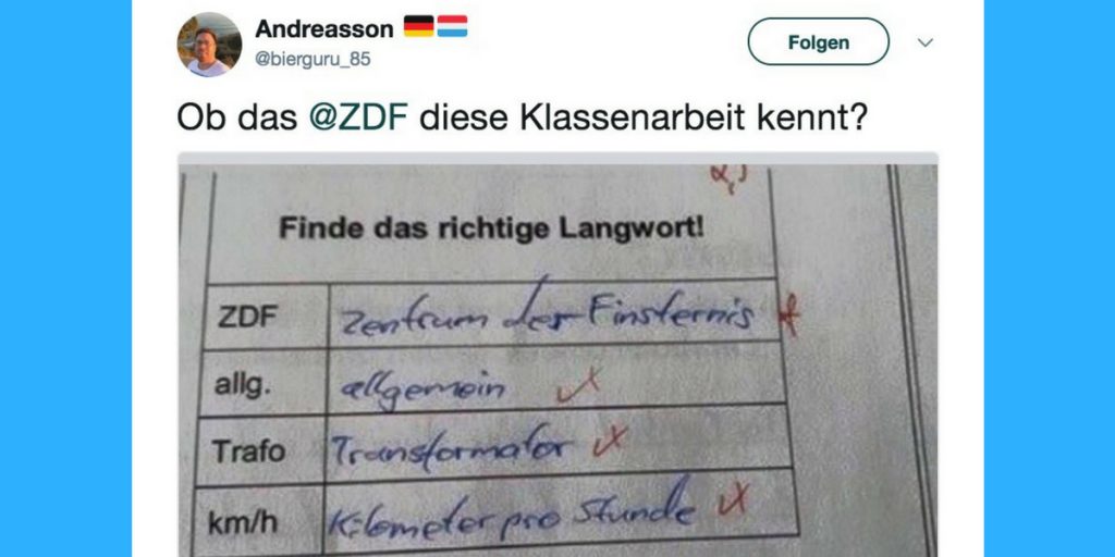 Schülerantworten