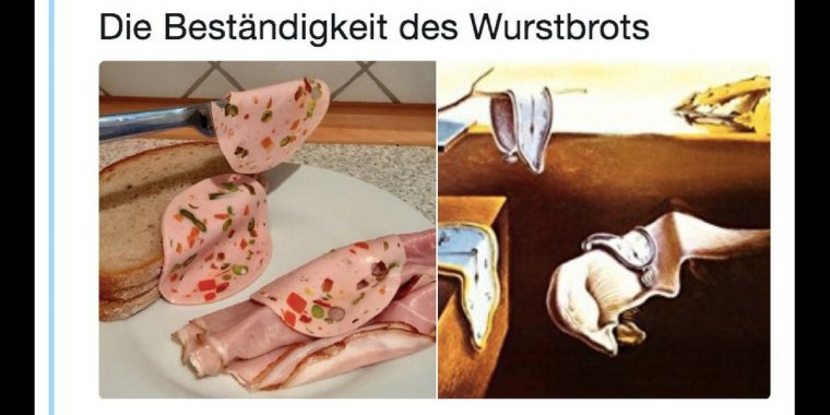 Kunst als Brotbelag: Twitter-User schmieren berühmte Gemälde