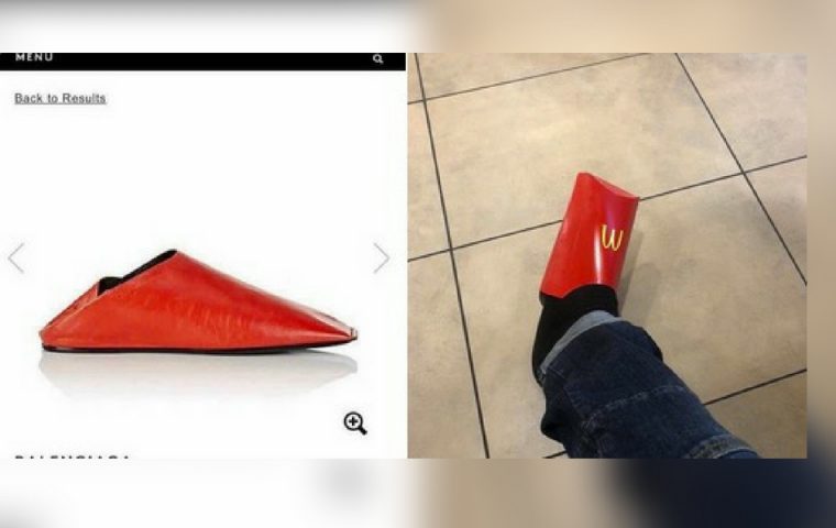 Balenciaga macht mit neuem Schuhmodel aus Versehen Werbung für McDonalds