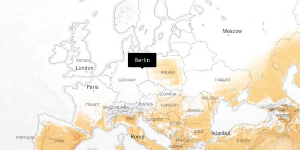 Diese interaktive Grafik zeigt dir, wie sich der Klimawandel auf deine Heimat auswirkt