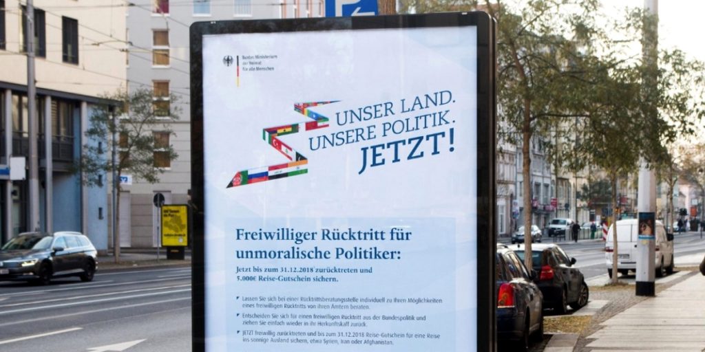 Ausreise-Kampagne des Bundesinnenministeriums wird geadbustet