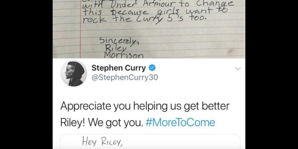 NBA-Ikone Steph Curry reagiert auf Fanpost – mit wichtiger Message