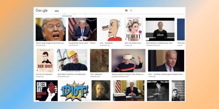 Wer “Idiot“ googelt, findet Bilder von Donald Trump – darum ist das so