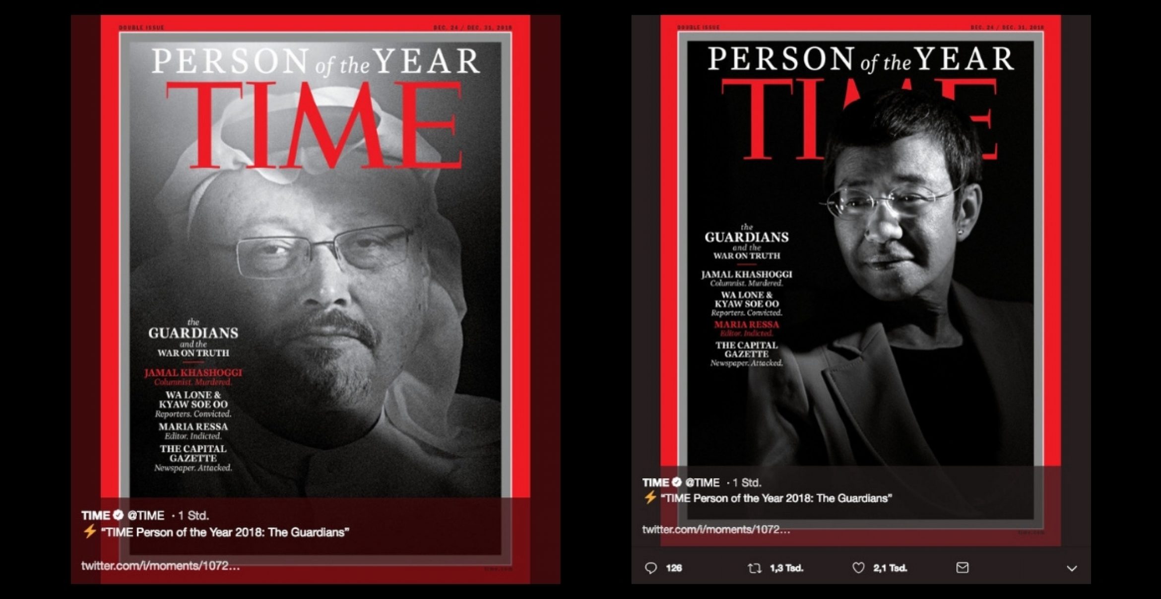 “Time“-Magazin kürt investigative Journalisten zur “Person des Jahres“