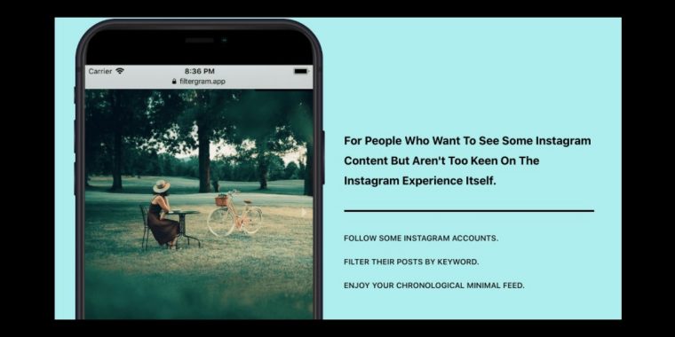 Filtergram ist die App für alle, die keinen Bock mehr auf soziale Netzwerke haben