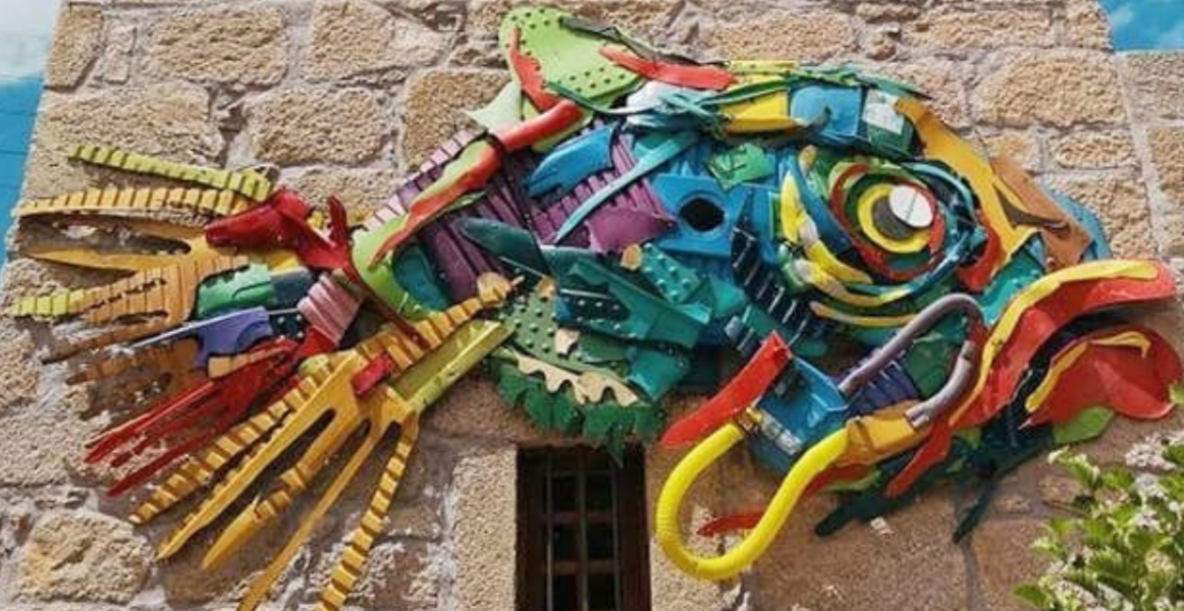 Trash-Tiere: Dieser portugiesische Künstler macht Streetart aus Plastikmüll