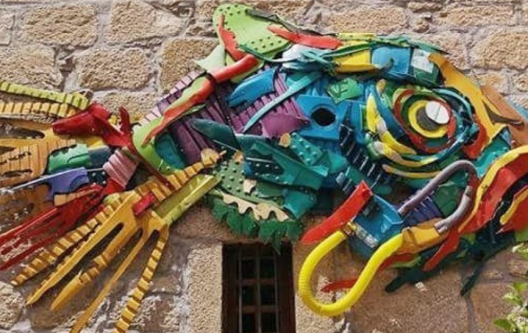 Trash-Tiere: Dieser portugiesische Künstler macht Streetart aus Plastikmüll