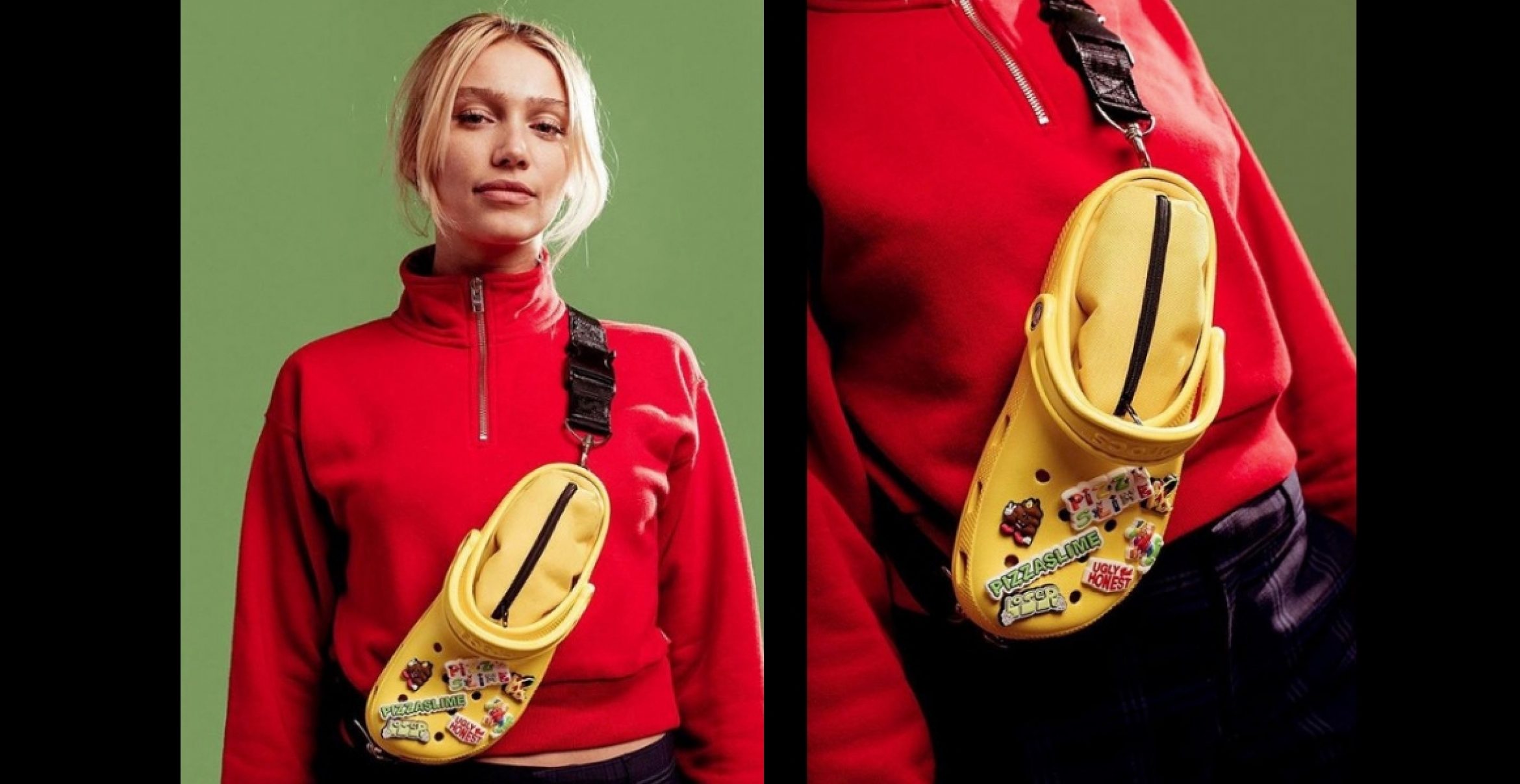 Der Untergang des Abendlandes: Die erste Crocs-Sandale als Bauchtasche