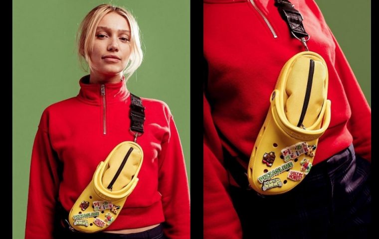 Der Untergang des Abendlandes: Die erste Crocs-Sandale als Bauchtasche