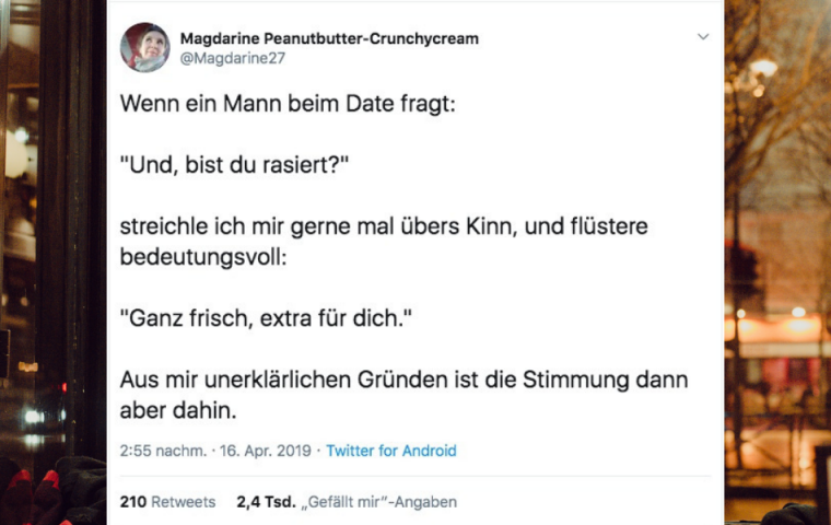 15 Tweets über Dates direkt aus dem Tindergarten