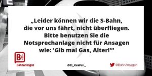 Bahndurchsagen