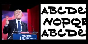 "Tiny Hand" Trump Handschrift Font