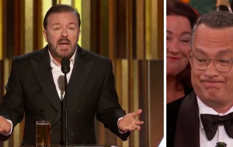 Ricky Gervais hat bei den Golden Globes Hollywood auseinandergenommen