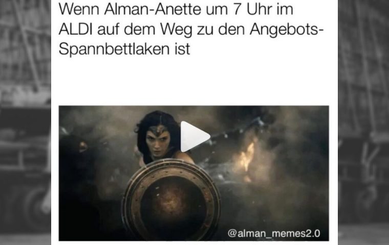 Aldi springt auf Alman-Zug auf und wirbt mit selbstironischem Meme