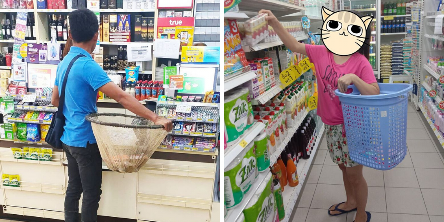 Thailand verbietet großflächig Plastiktüten, also werden die Leute innovativ