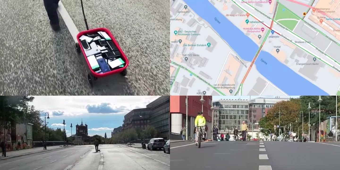 Fake-Stau? Wie ein Berliner Künstler Google-Maps austrickst