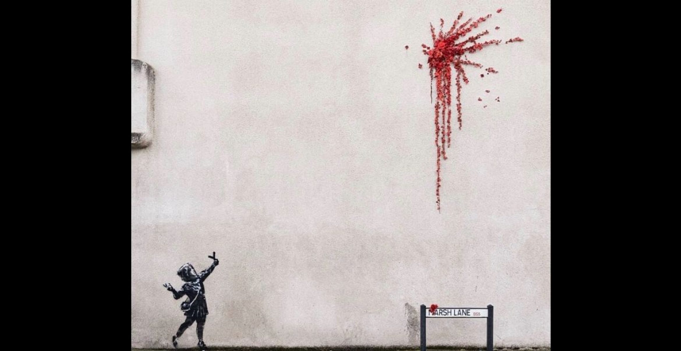 Neues Werk: Banksy feiert den Valentinstag auf seine Weise