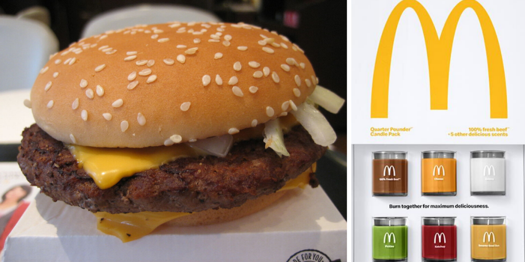 McDonald’s verkauft Kerzen, die nach Käse, Rindfleisch oder Zwiebel duften