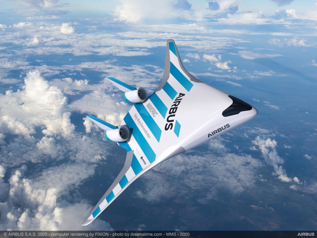 Airbus stellt neues Flugzeug vor, das wie ein Raumschiff aussieht