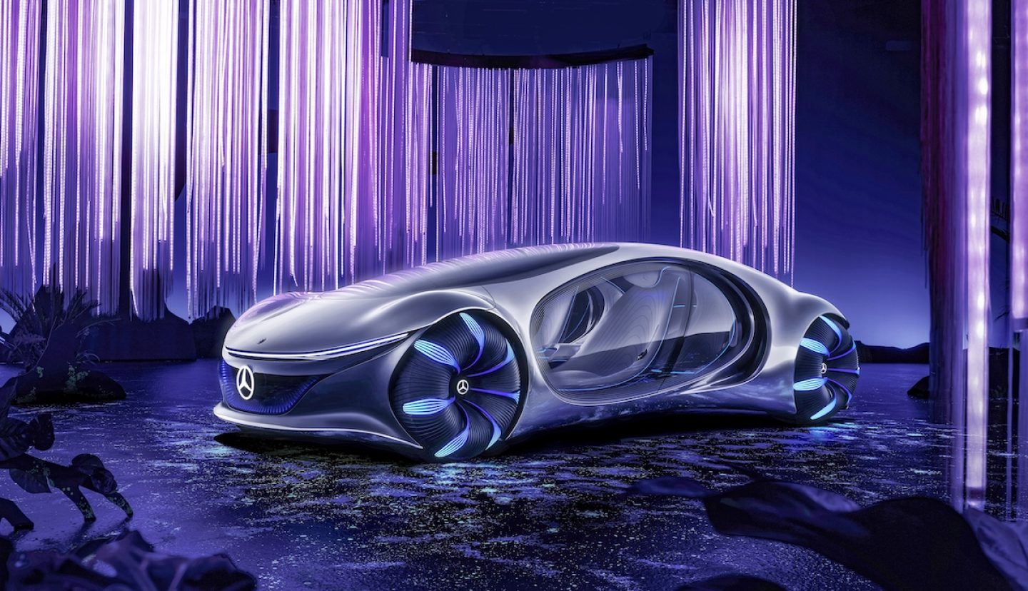 Wie aus „Avatar“: So stellt sich Mercedes das Auto in 130 Jahren vor