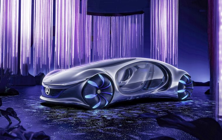 Wie aus „Avatar“: So stellt sich Mercedes das Auto in 130 Jahren vor