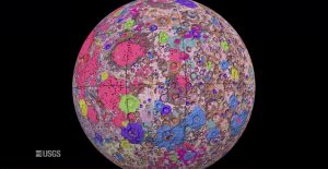 Mappe Mond Oberfläche