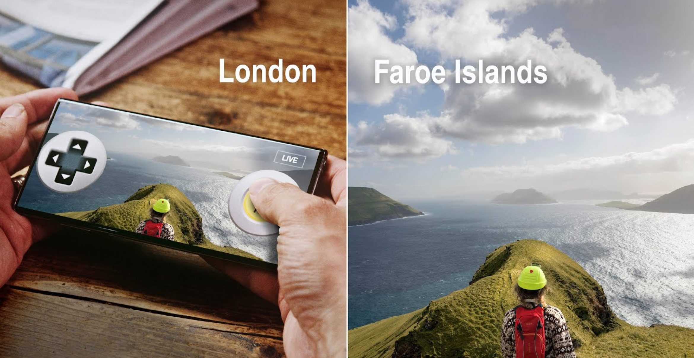 Bei einer virtuellen Tour auf den Färöern kann man den Guide remote selbst steuern