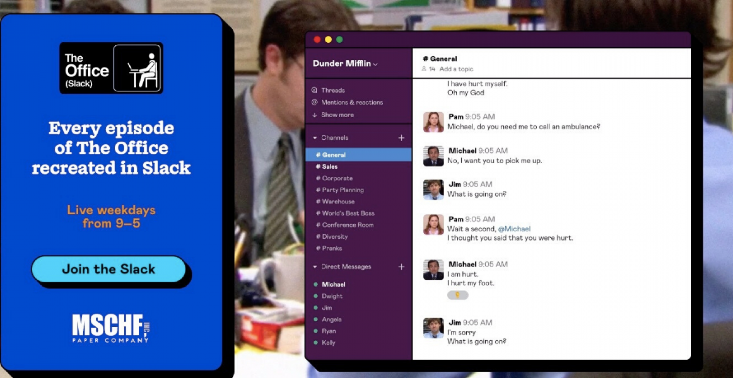 Auf Slack könnt ihr euch jetzt alle 201 Episoden von „The Office“ reinziehen