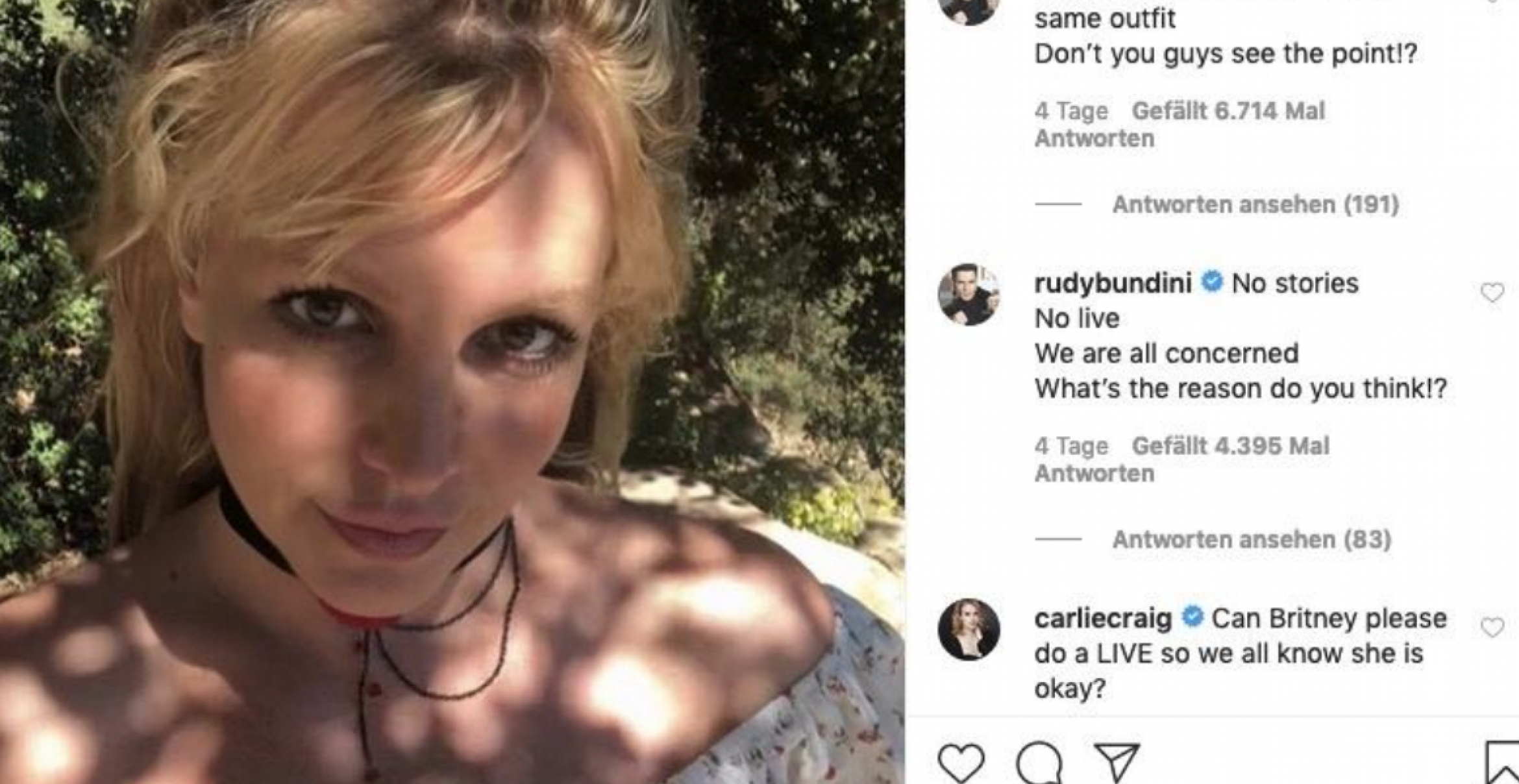 Warum auf TikTok und Instagram eine Verschwörungstheorie über Britney Spears rumgeht