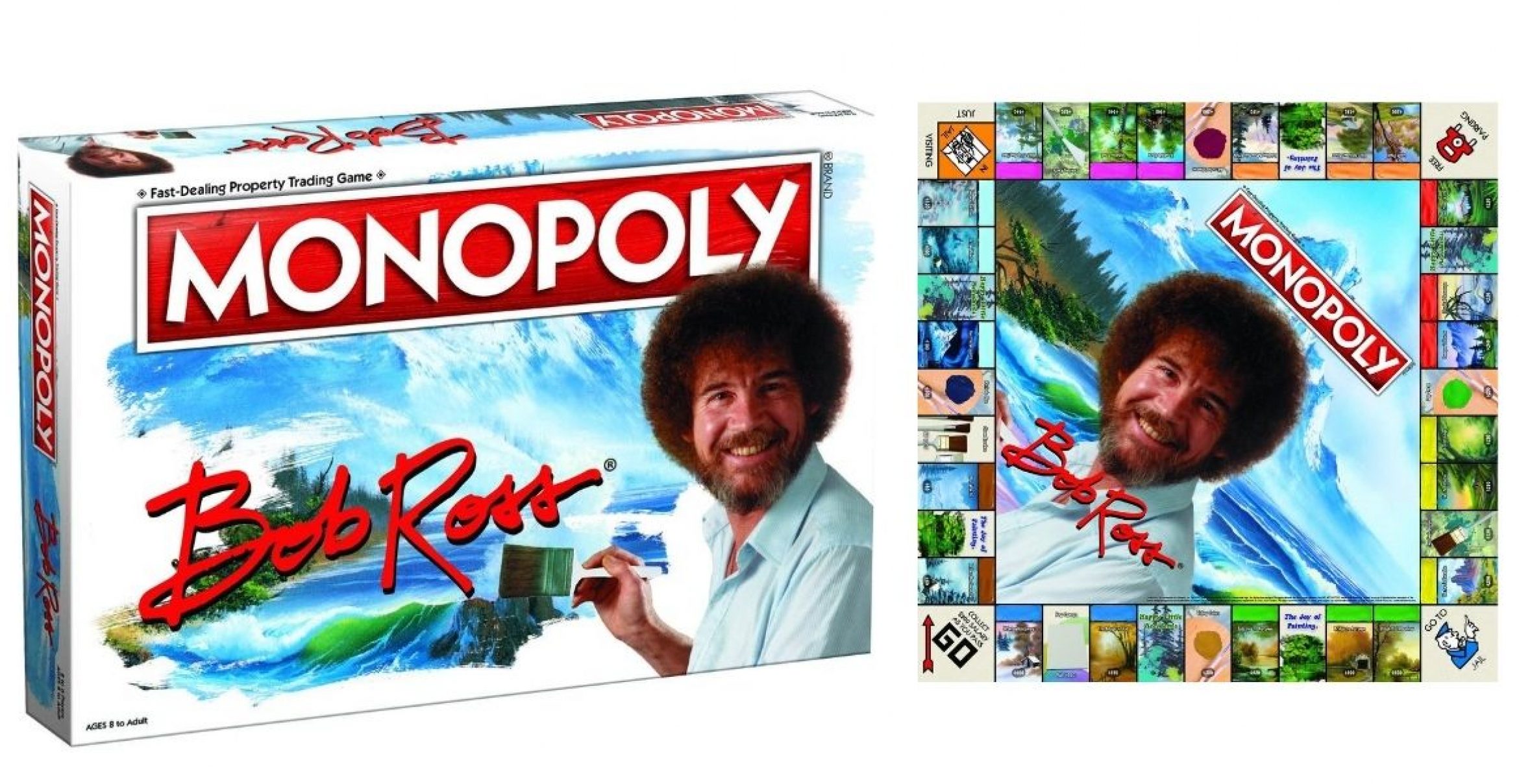 Diese Monopoly-Variante im Bob-Ross-Style soll die friedlichste Edition ever sein